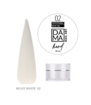 DamaNailArt HEMA&TPO FREE ИЗГРАЖДАЩ ГЕЛ MILKY WHITE 02
