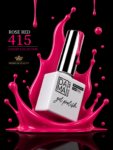 DamaNailArt HEMA&TPO FREE GEL POLIS ROSE RED №415