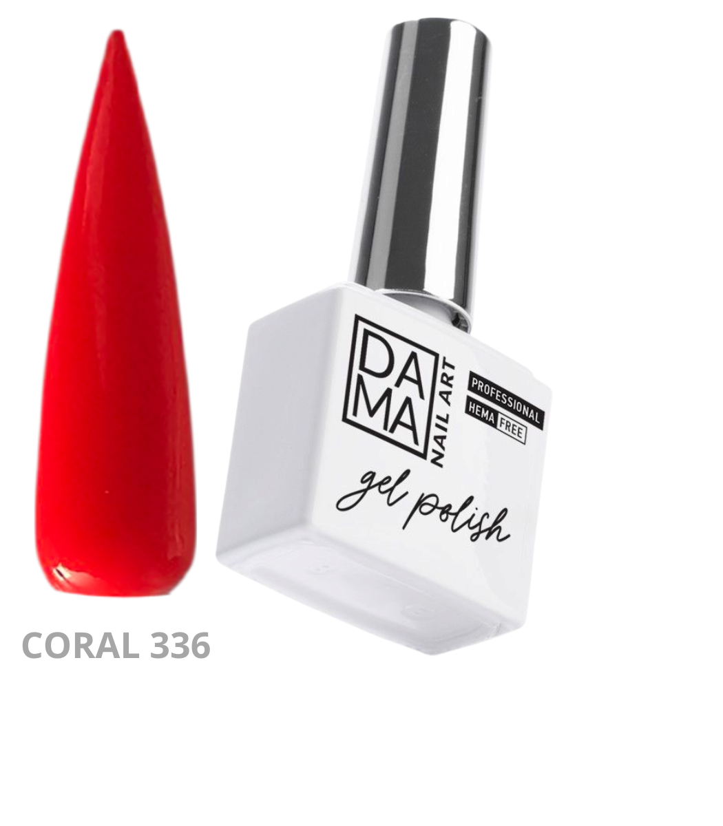 336 DamaNailArt HEMA&TPO FREE ГЕЛ ЛАК CORAL № 336 - Image 1