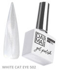 Dama Nail Art HEMA&TPO FREE Gel Polish CAT EYE WHITE 502