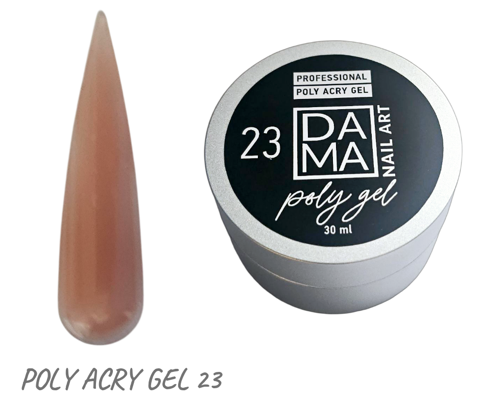 23 acry DamaNailArt HEMA&TPO FREE Поли Акри Гел 30 g. №23 - Image 1
