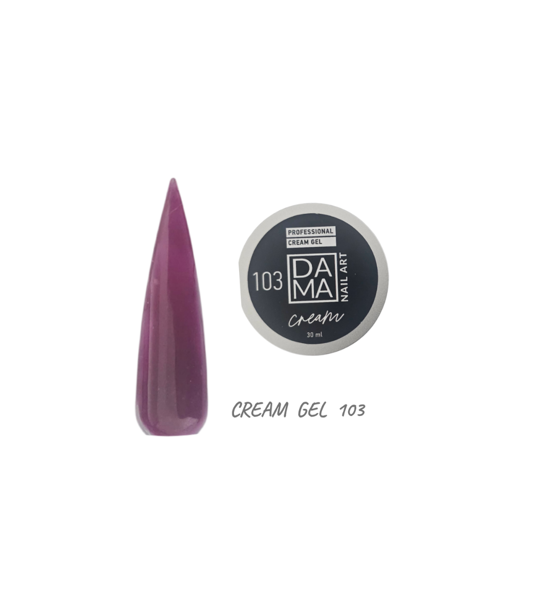 103 cream DamaNailArt HEMA&TPO FREE CREAM ГЕЛ 30 G №103 - Image 1